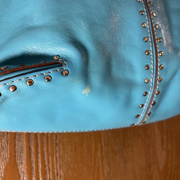 Vintage MK Turquoise purse bag - Picture 2 of 16
